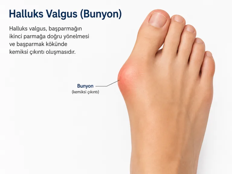 Ayak Başparmak Şekil Bozukluklarından Halluks Valgus Tanısı ve Tedavisi