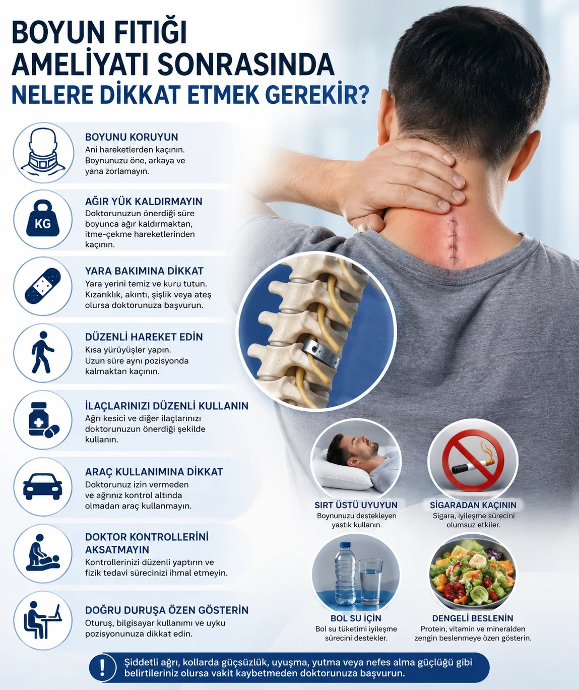 Boyun fıtığı ameliyatı sonrası