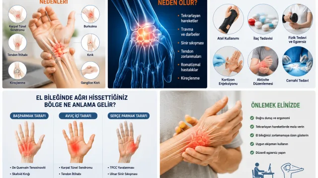 El bileği ağrısı nedenleri ve tedavisi